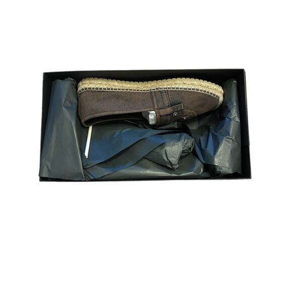 DOLCE & GABBANA Mens Luxury Espadrilles Flats Slip On Denim Logo Size 45/ US 12 main image 8